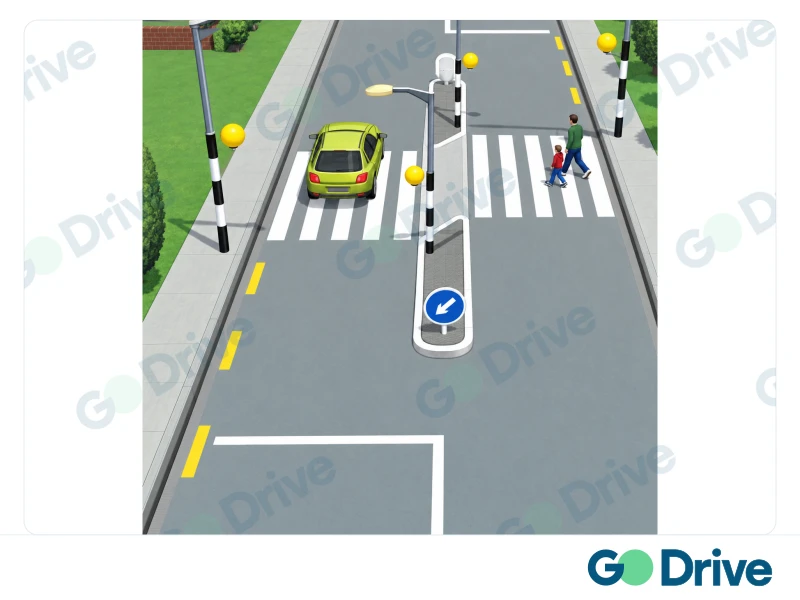 Road situation or traffic sign for this question
