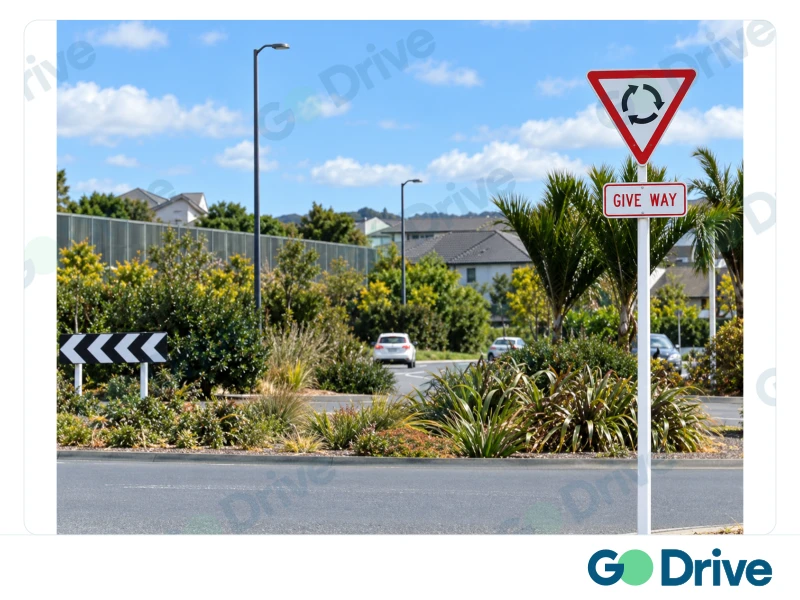 Road situation or traffic sign for this question